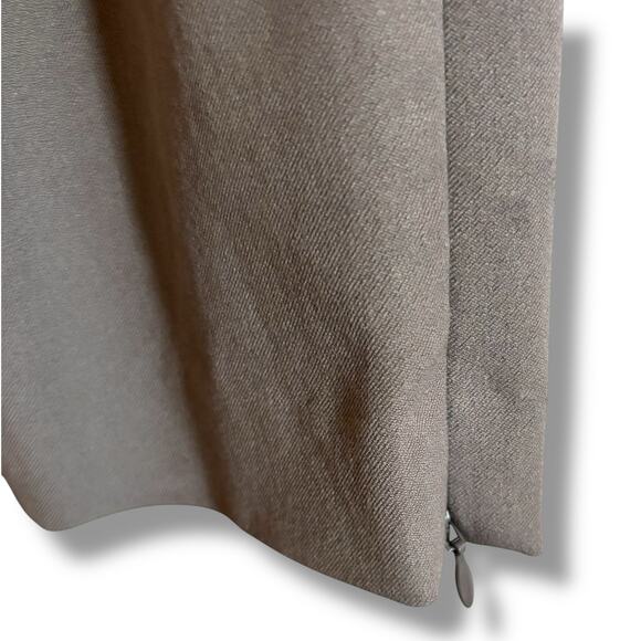 Theory Size 10 Tan Straight Leg Side Zip Trouser Pants Stretchy Classic Chinos - Picture 5 of 6